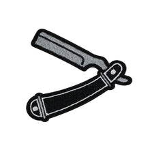 Load image into Gallery viewer, Barber Razor Shaving Blade Embroidery Patch