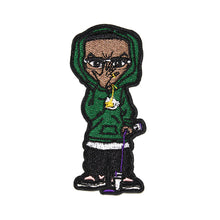 Load image into Gallery viewer, Hood & Glasses On Boy with the Dripping DLC Embroidery Patch