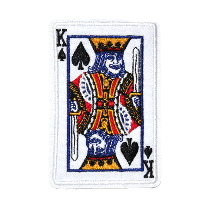 King Of Spades Card Embroidery Patch