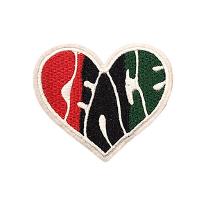 Heart Peace Embroidery Patch