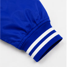Load image into Gallery viewer, Premium Blank Varsity Bomber Jacket – Lightweight Polyester Baseball Royal Blue Jacket for Men & Women