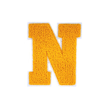 Load image into Gallery viewer, Letter Varsity Alphabets A to Z Yellow Chenille & White Felt 2.5 Inch