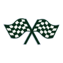 Load image into Gallery viewer, Checkered Lace Flags in Multicolor Chenille Patch