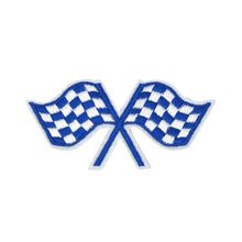Load image into Gallery viewer, Checkered Flags in Multicolor Embroidery Patch