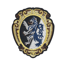 Load image into Gallery viewer, Golden Thread Royal Blue Dragon Design Embroidery Patch