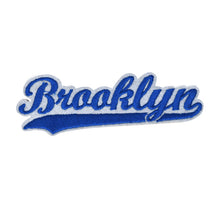 Load image into Gallery viewer, Varsity City Name Brooklyn in Multicolor Embroidery Patch
