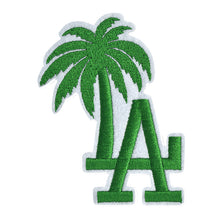 Load image into Gallery viewer, LA with Palm Tree in Multicolor Embroidery Patch