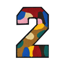 Load image into Gallery viewer, Number 0 to 9 Size 2.5, 4.75, 6.25, and 8.25 inch Multicolor