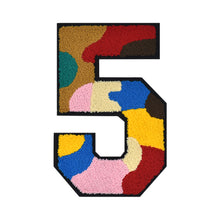 Load image into Gallery viewer, Number 0 to 9 Size 2.5, 4.75, 6.25, and 8.25 inch Multicolor