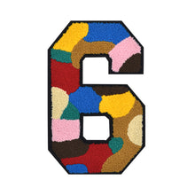 Load image into Gallery viewer, Number 0 to 9 Size 2.5, 4.75, 6.25, and 8.25 inch Multicolor