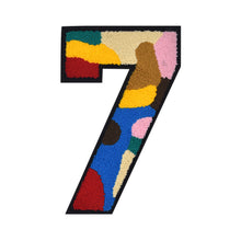 Load image into Gallery viewer, Number 0 to 9 Size 2.5, 4.75, 6.25, and 8.25 inch Multicolor