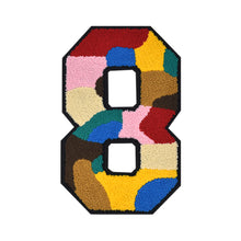 Load image into Gallery viewer, Number 0 to 9 Size 2.5, 4.75, 6.25, and 8.25 inch Multicolor