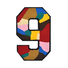 Load image into Gallery viewer, Number 0 to 9 Size 2.5, 4.75, 6.25, and 8.25 inch Multicolor