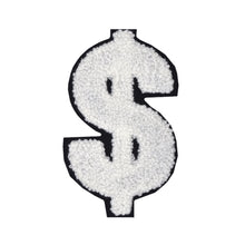 Load image into Gallery viewer, Dollar Sign $ from 2.5 inch to 8 Inch in Multicolor Chenille Patch