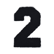 Load image into Gallery viewer, Varsity Numbers Black Chenille & White Felt