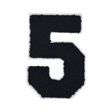 Load image into Gallery viewer, Varsity Numbers Black Chenille & White Felt
