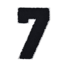 Load image into Gallery viewer, Varsity Numbers Black Chenille & White Felt