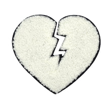 Load image into Gallery viewer, Broken Heart in Multi Colors Multi Sizes Chenille Patches