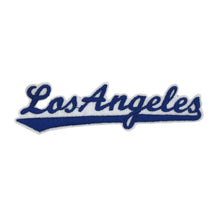 Load image into Gallery viewer, Varsity City Name Los Angeles in Multicolor Embroidery Stitch
