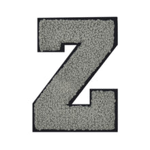 Load image into Gallery viewer, Letter Varsity Alphabets A to Z Grey Black 8 Inch
