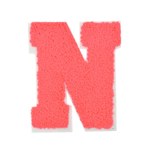 Letter Varsity Alphabets A to Z Neon Coral 8 Inch