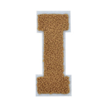 Load image into Gallery viewer, Letter Varsity Alphabets A to Z Light Brown Brandy Chenille & White Felt Tan Color 8 Inch