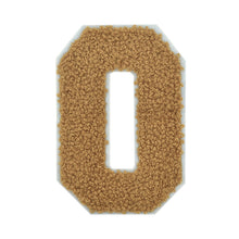 Load image into Gallery viewer, Letter Varsity Alphabets A to Z Light Brown Brandy Chenille & White Felt Tan Color 2.5 Inch