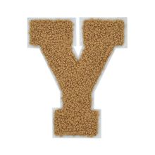 Load image into Gallery viewer, Letter Varsity Alphabets A to Z Light Brown Brandy Tan Color 6 Inch
