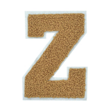 Load image into Gallery viewer, Letter Varsity Alphabets A to Z Light Brown Brandy Tan Color 4 Inch
