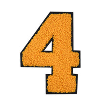 Load image into Gallery viewer, Varsity Numbers Yellow Chenille & Black Felt