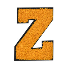 Load image into Gallery viewer, Letter Varsity Alphabets A to Z Yellow Chenille & Black Felt 8 Inch