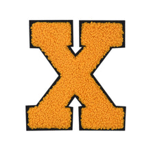 Load image into Gallery viewer, Letter Varsity Alphabets A to Z Yellow Chenille & Black Felt 8 Inch