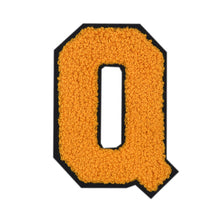 Load image into Gallery viewer, Letter Varsity Alphabets A to Z Yellow Chenille & Black Felt 2.5 Inch
