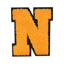 Load image into Gallery viewer, Letter Varsity Alphabets A to Z Yellow Chenille & Black Felt 2.5 Inch