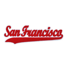 Load image into Gallery viewer, Varsity City Name San Francisco in Multicolor Chenille Patch