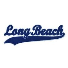 Load image into Gallery viewer, Varsity City Name Long Beach in Multicolor Chenille Patch
