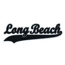 Load image into Gallery viewer, Varsity City Name Long Beach in Multicolor Chenille Patch