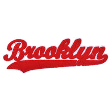 Load image into Gallery viewer, Varsity City Name Brooklyn in Multicolor Chenille Patch