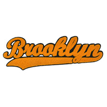 Load image into Gallery viewer, Varsity City Name Brooklyn in Multicolor Chenille Patch
