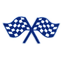 Load image into Gallery viewer, Checkered Lace Flags in Multicolor Chenille Patch