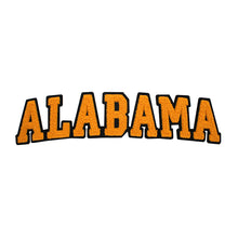 Load image into Gallery viewer, Varsity State Name Alabama in Multicolor Chenille Patch