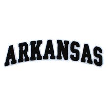 Load image into Gallery viewer, Varsity State Name Arkansas in Multicolor Chenille Patch