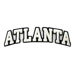 Varsity City Name Atlanta in Multicolor Chenille Patch