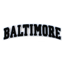 Load image into Gallery viewer, Varsity City Name Baltimore in Multicolor Chenille Patch