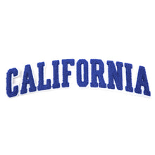 Load image into Gallery viewer, Varsity State Name California in Multicolor Chenille Patch