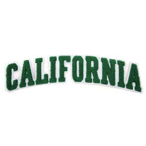 Varsity State Name California in Multicolor Chenille Patch