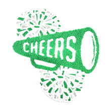 Load image into Gallery viewer, Cheers Cheerleader Pom Poms Megaphone Chenille Patch