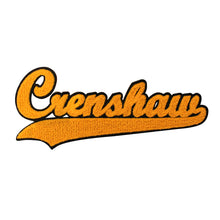 Load image into Gallery viewer, Varsity City Name Crenshaw in Multicolor Chenille Patch