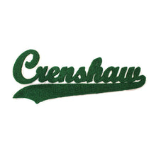 Load image into Gallery viewer, Varsity City Name Crenshaw in Multicolor Chenille Patch