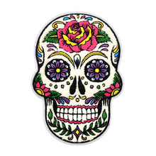 Load image into Gallery viewer, Colorful Resin Planar Sugar Skull Chenille Patch